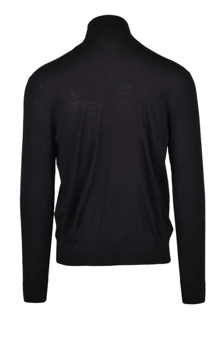 Ballantyne Wool Turtleneck - Black