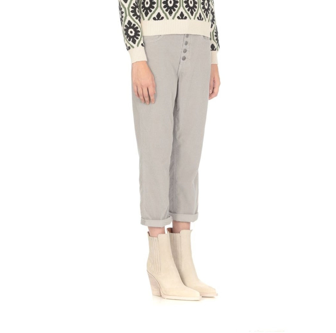 Dondup Relaxed-Fit Tapered Jeans With Cuffed Hems