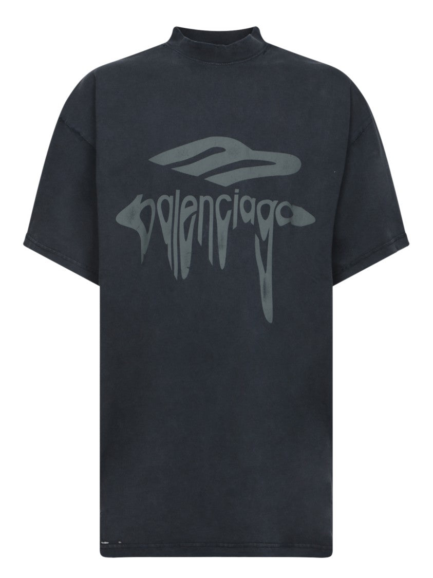 Balenciaga Oversized Liquid Logo T-Shirt