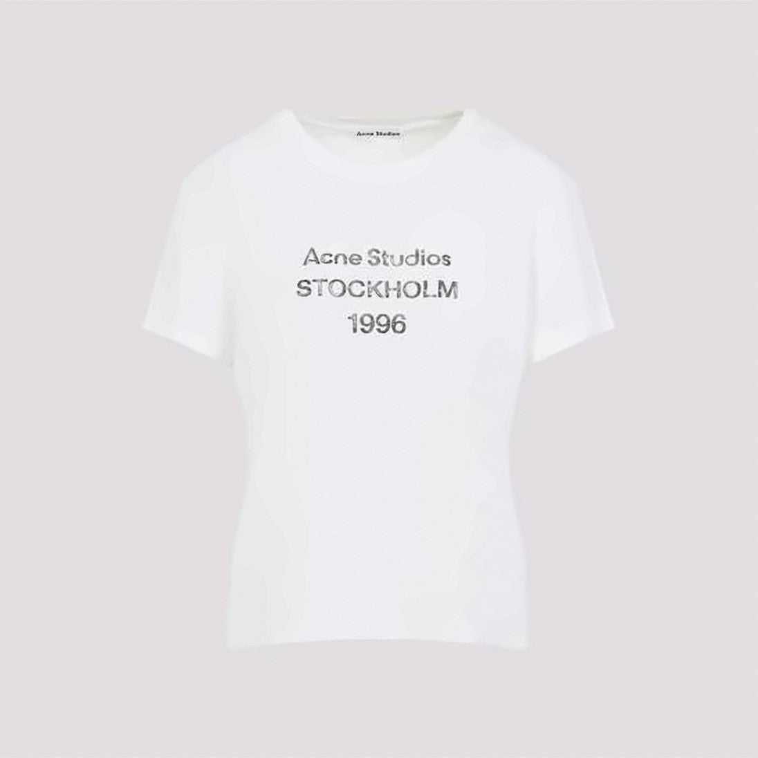 Acne Studios Classic Crew Neck Short-Sleeved Cotton-Hemp T-Shirt