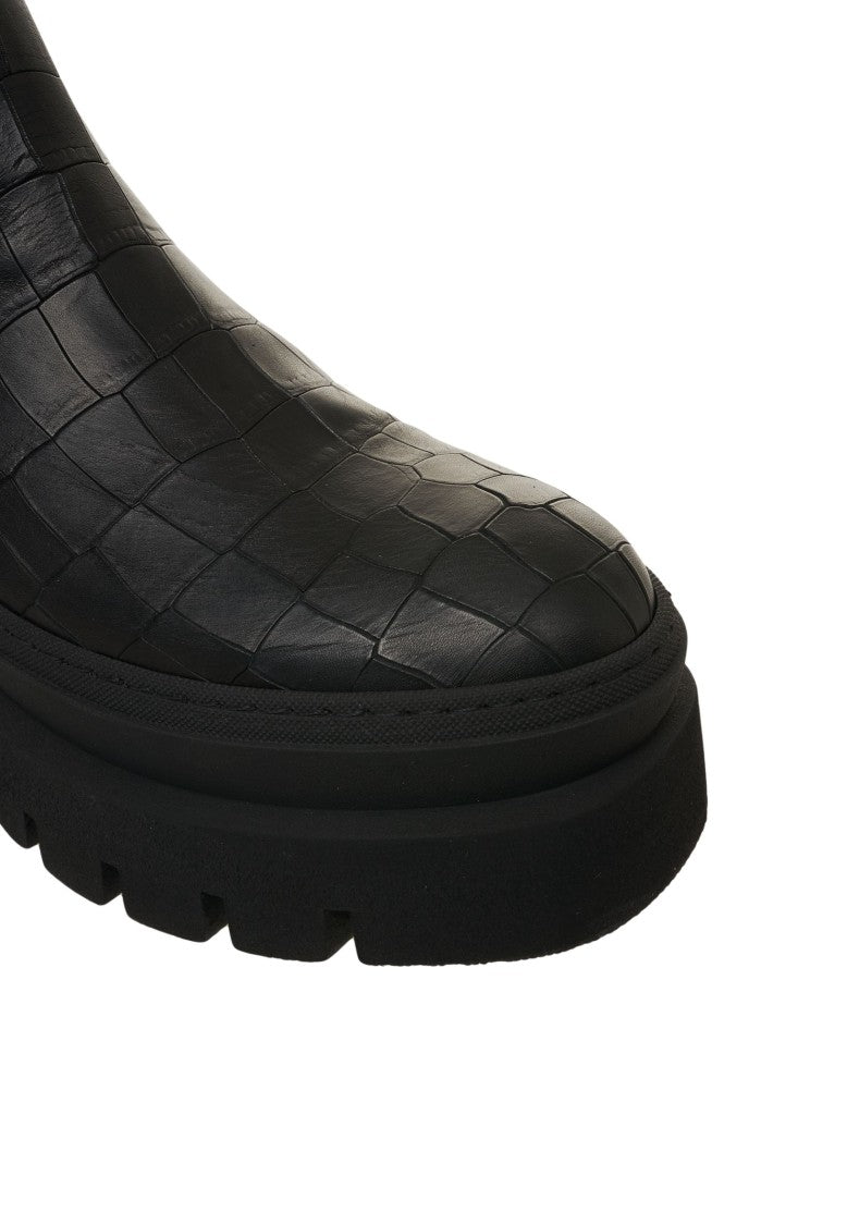 Copenaghen Copenhagen Suede Ankle Boots With Textured Upper