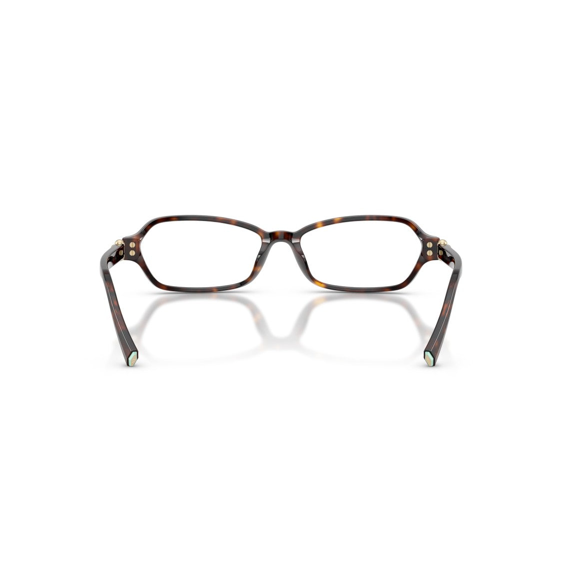 Tiffany & Co. Rectangular Tortoiseshell Acetate Sunglasses With Gold Accents