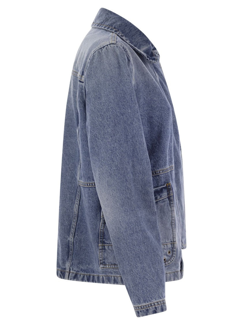 Fay 3 Ganci In Cotton Denim Jacket