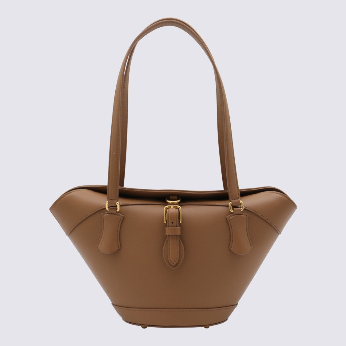 Dolce & Gabbana Brown Leather Capri Satchel