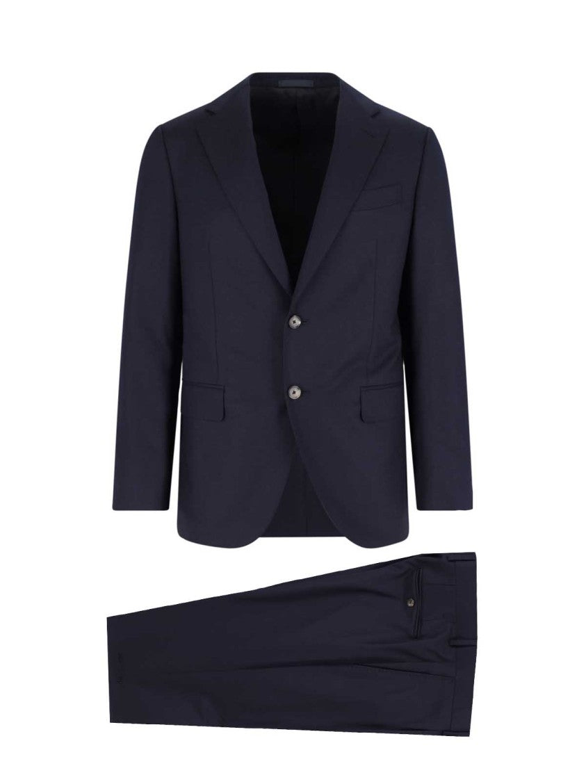 Caruso Tailored Black Suit With Classic Blazer