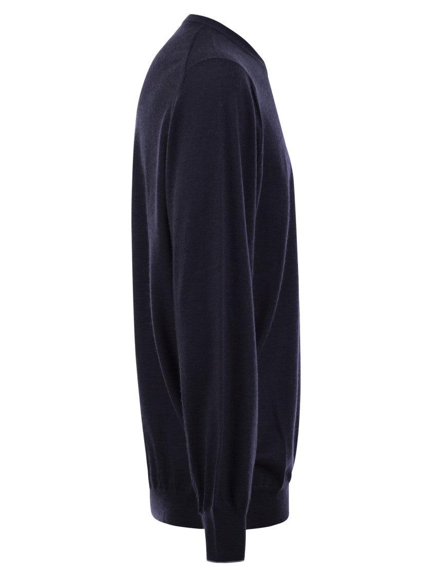 Brunello Cucinelli Crew-Neck Sweater In Virgin Wool And Cashmere