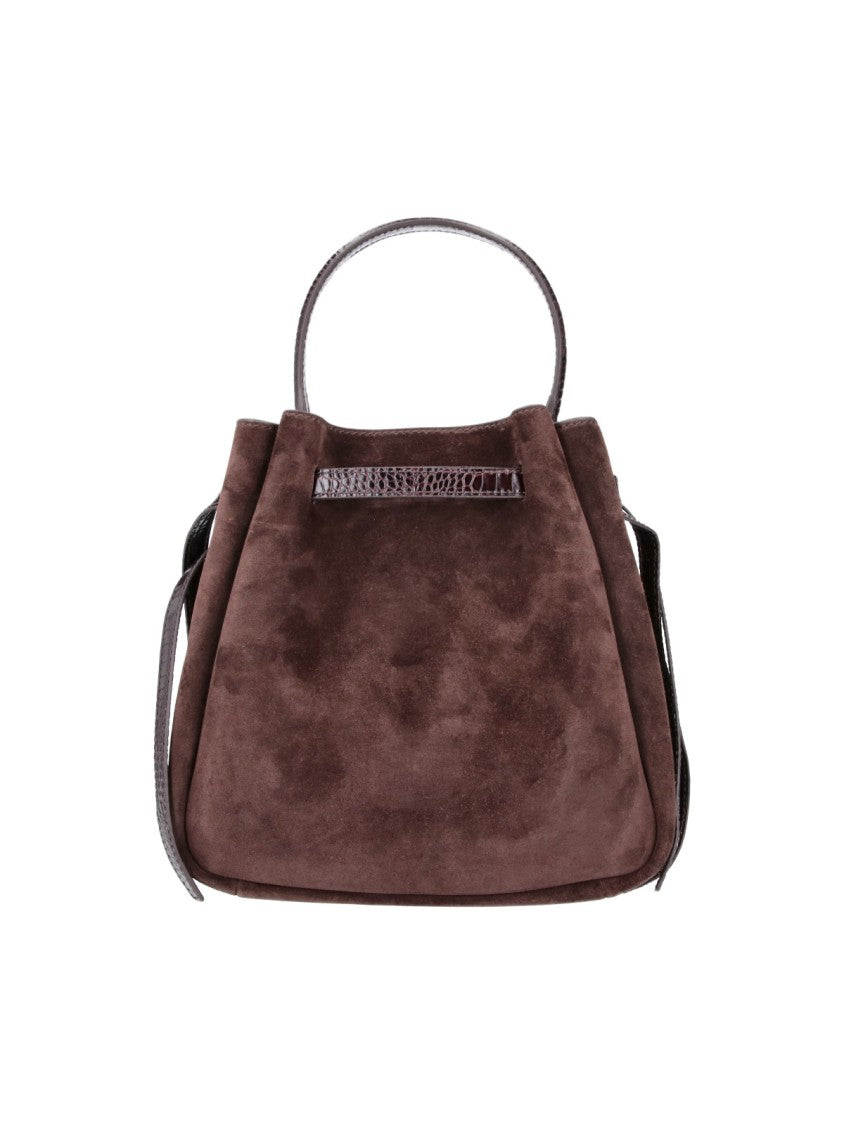 Tory Burch Brown Romy Suede Bucket Bag