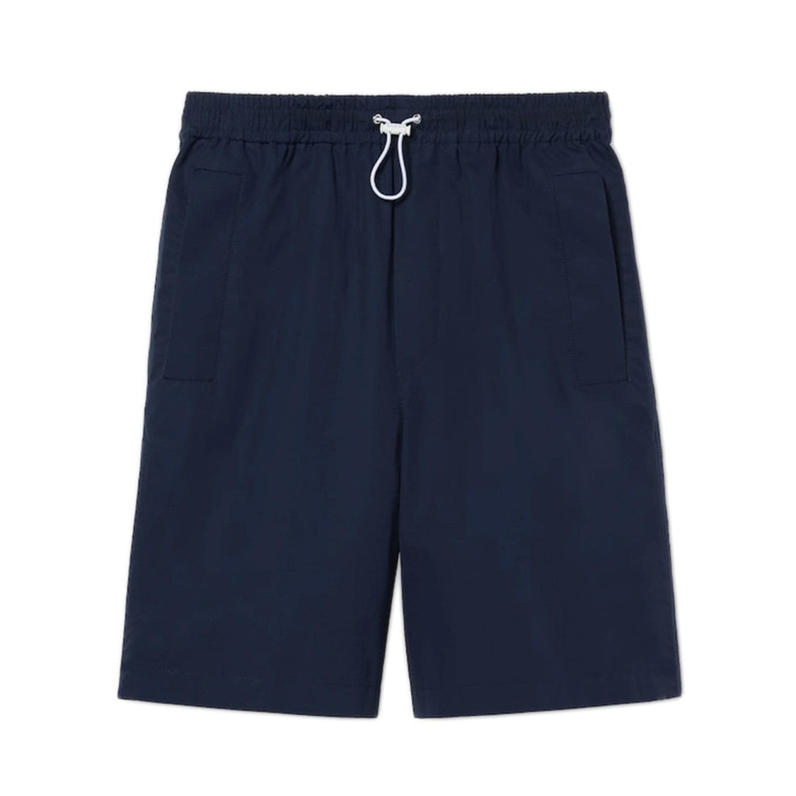 Gucci Blue Cotton Shorts With Adjustable Waistband