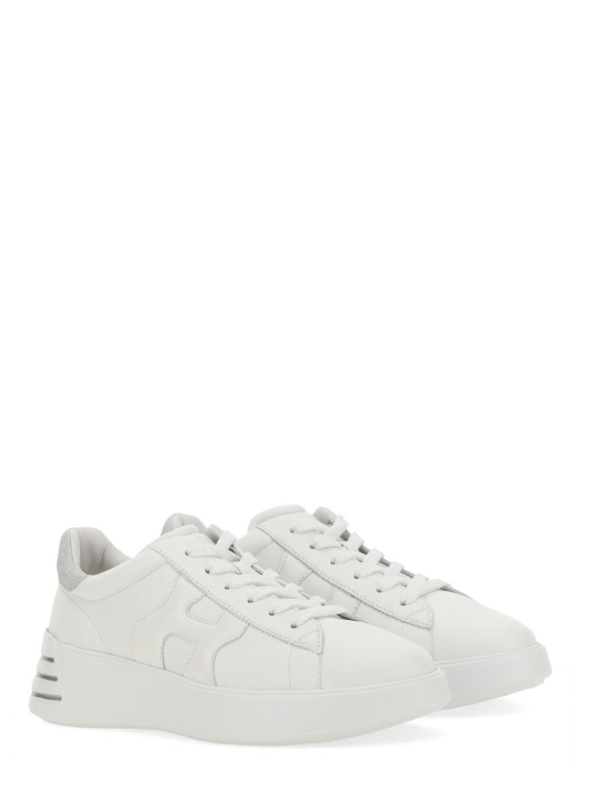 Hogan Rebel Low-Top Textured Mutton Leather Sneakers