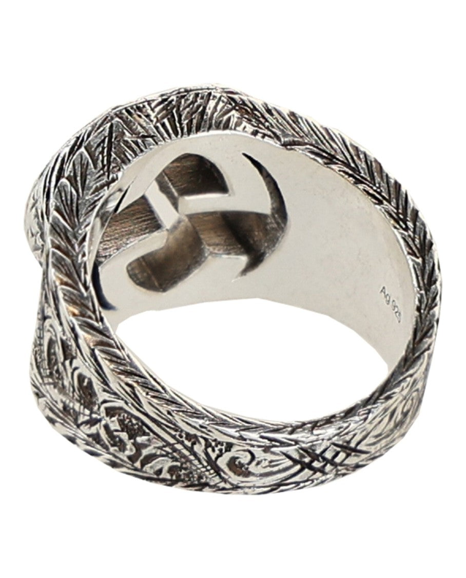Gucci Interlocking G Paisley Silver Ring