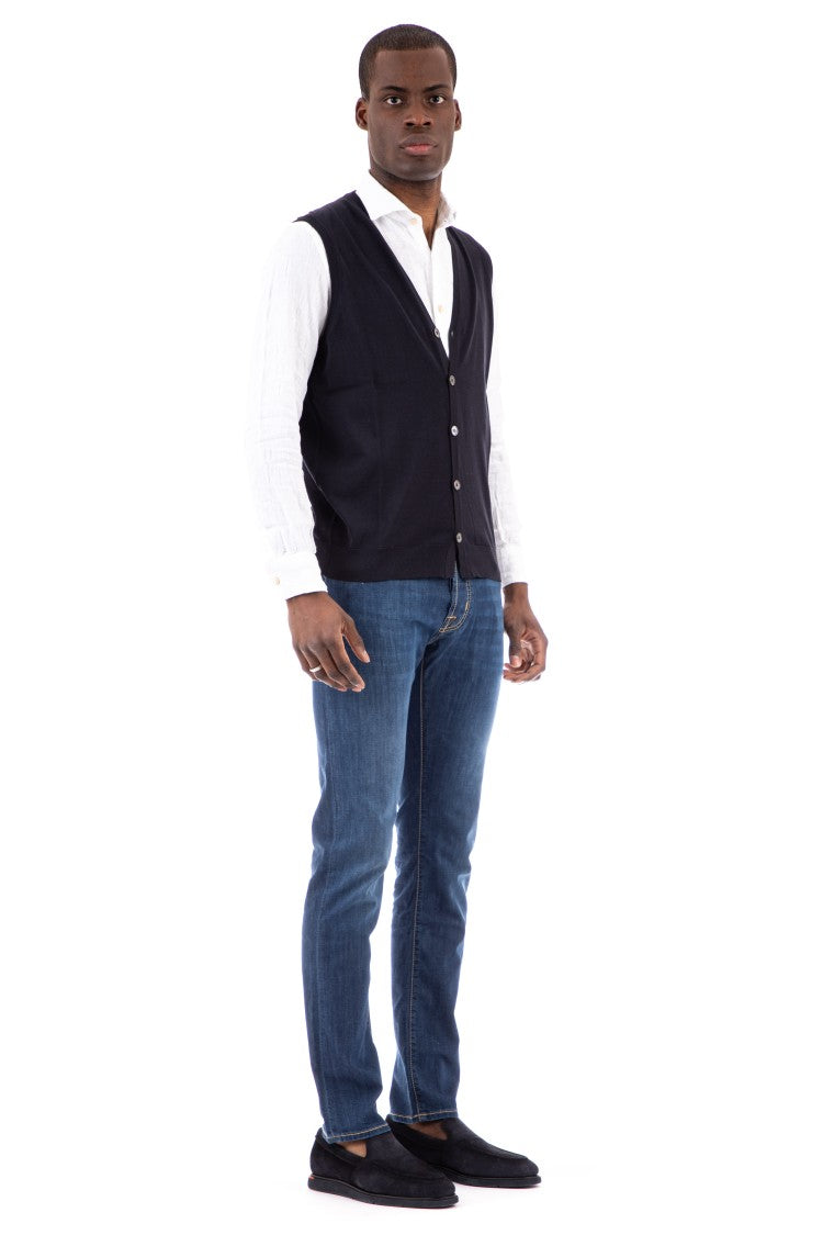 Drumohr Buttoned Cotton Vest