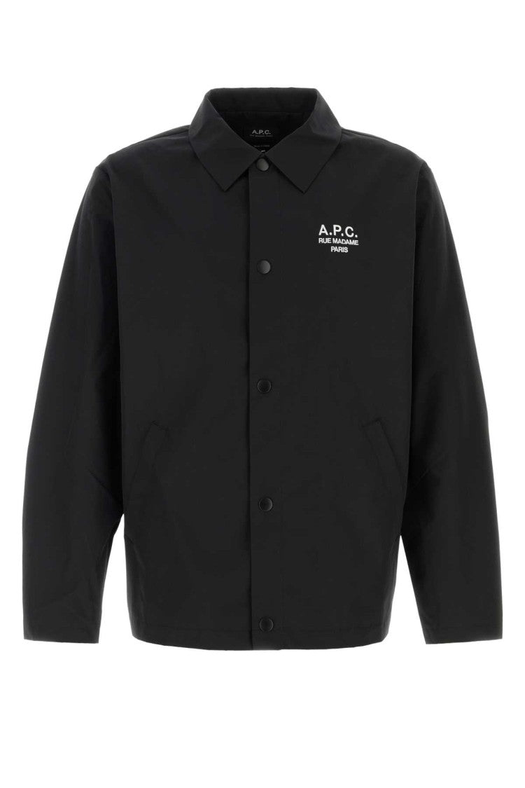 A.P.C. Black Polyester Blend Regis Jacket