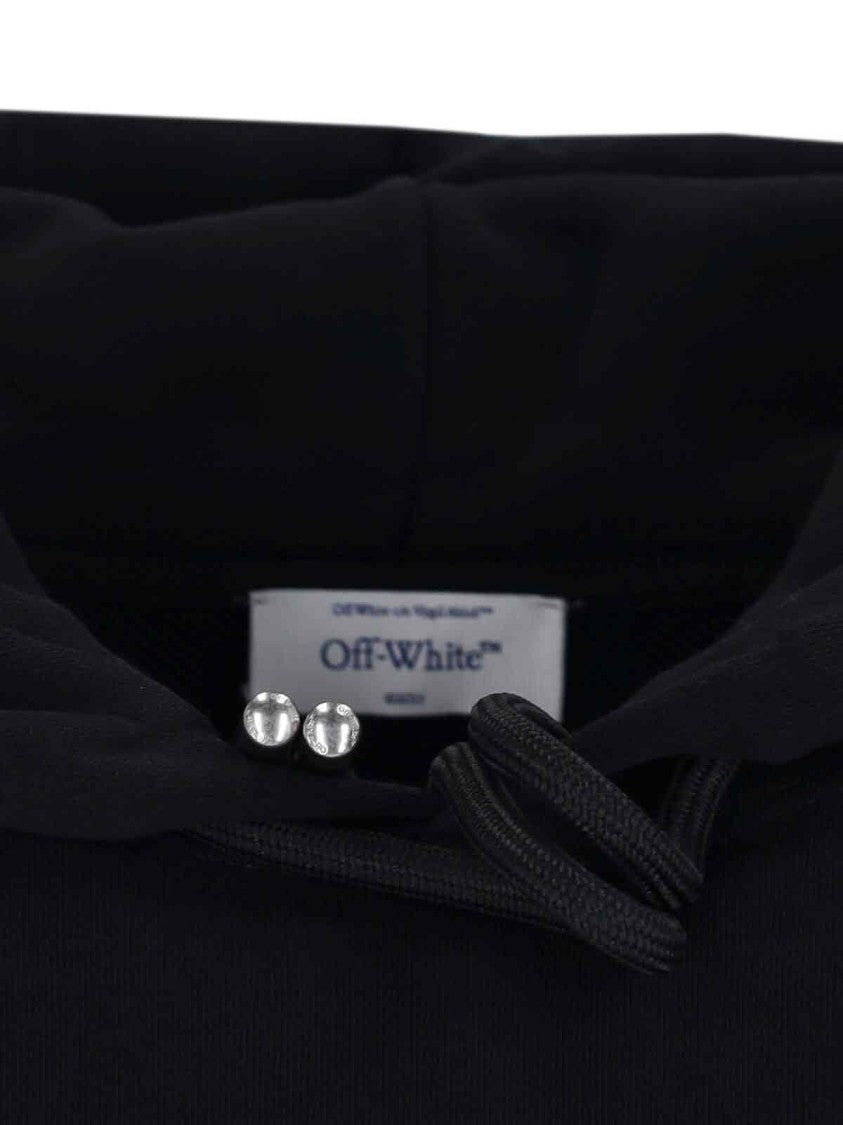 Off-White "Run Arrow Skate" Hoodie – Black