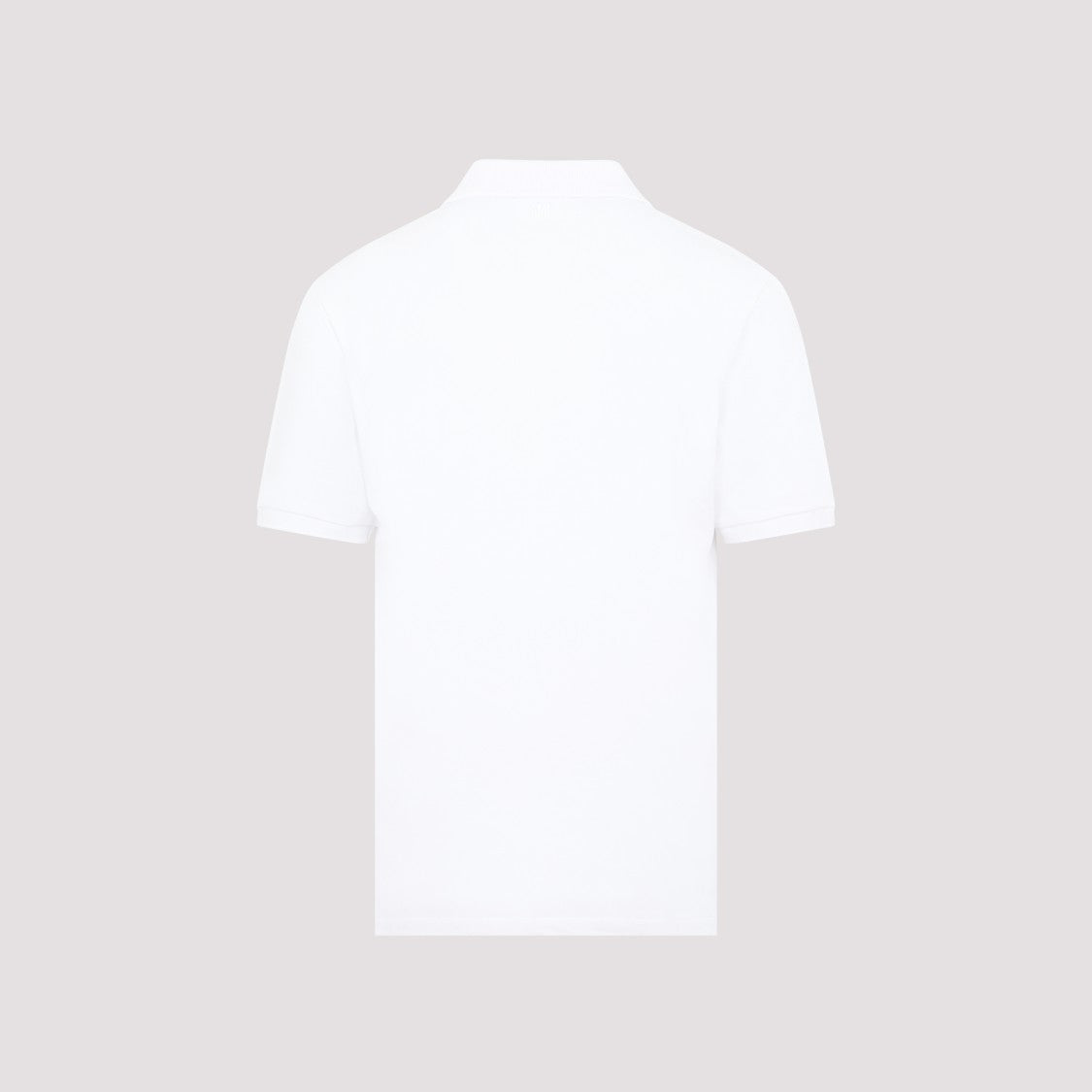 Ami Paris White Polo Shirt With Logo Embroidery
