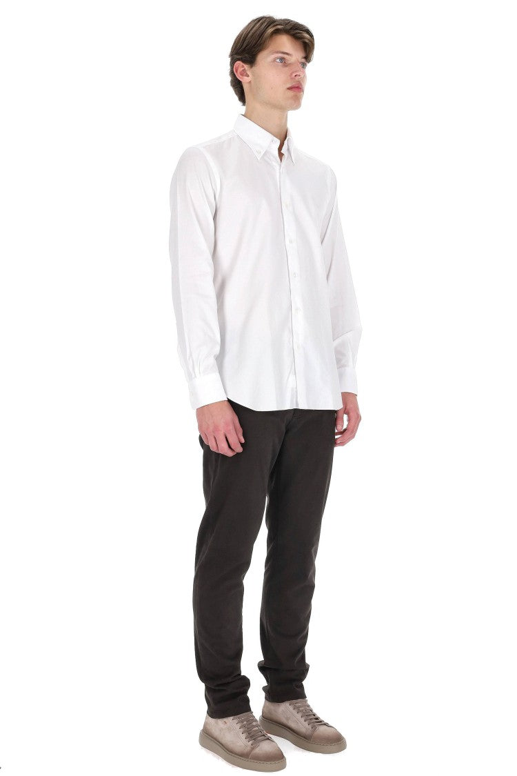 Barba Culto Line Oxford Button-Down Tailored Shirt