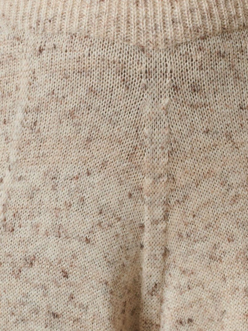 Fabiana Filippi Speckled Knit Wide-Leg Pants