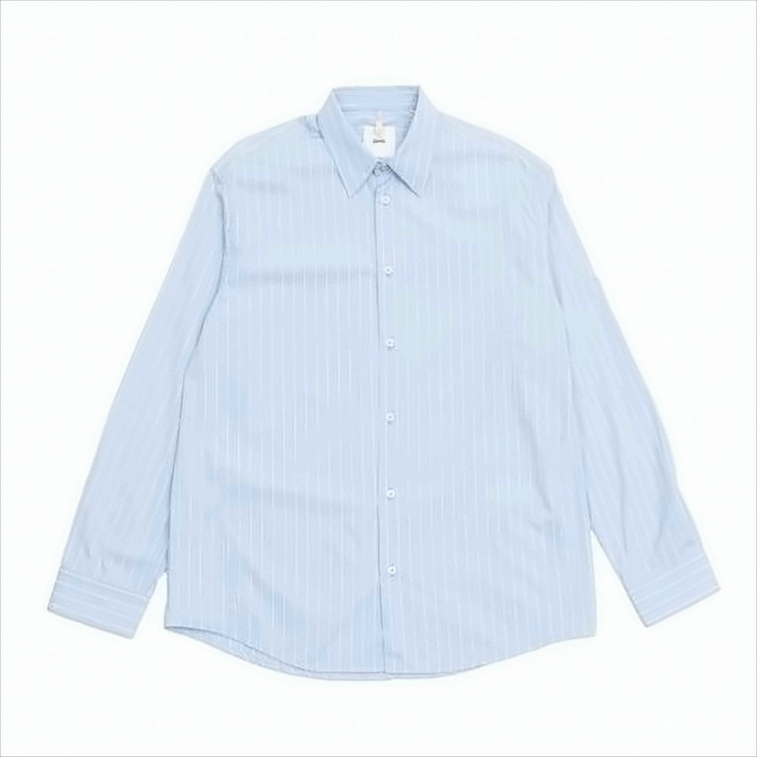 Oamc Long-Sleeve Button-Up Shirt With Vertical Pinstripes