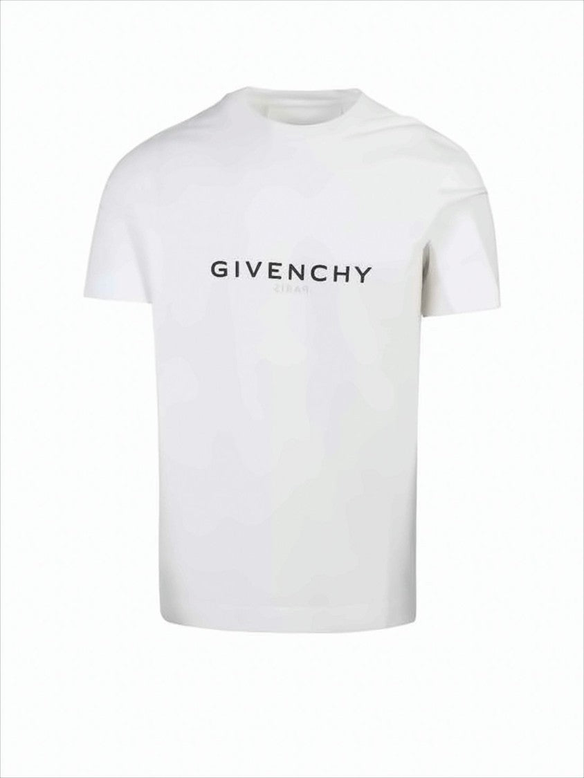 Givenchy Minimalist Crew Neck T-Shirt With Bold Logo Detail