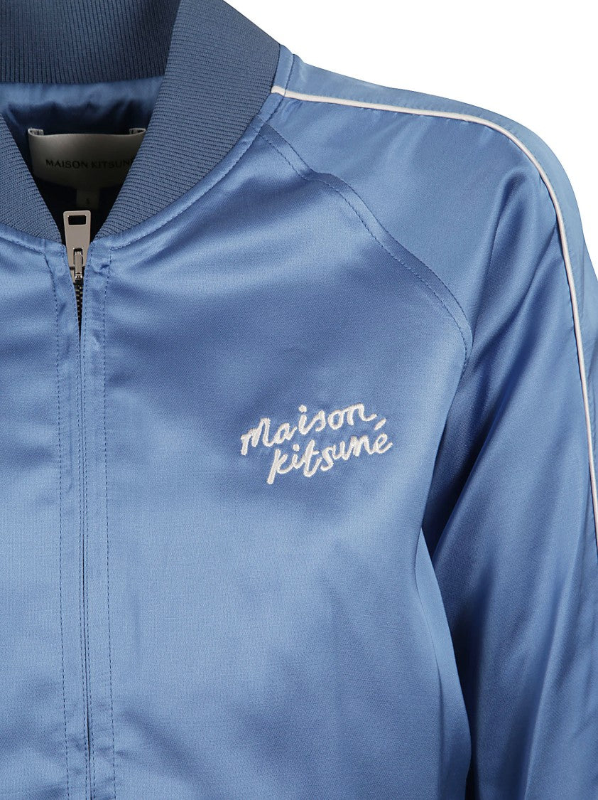 Maison Kitsuné Satin Finish Bomber Jacket