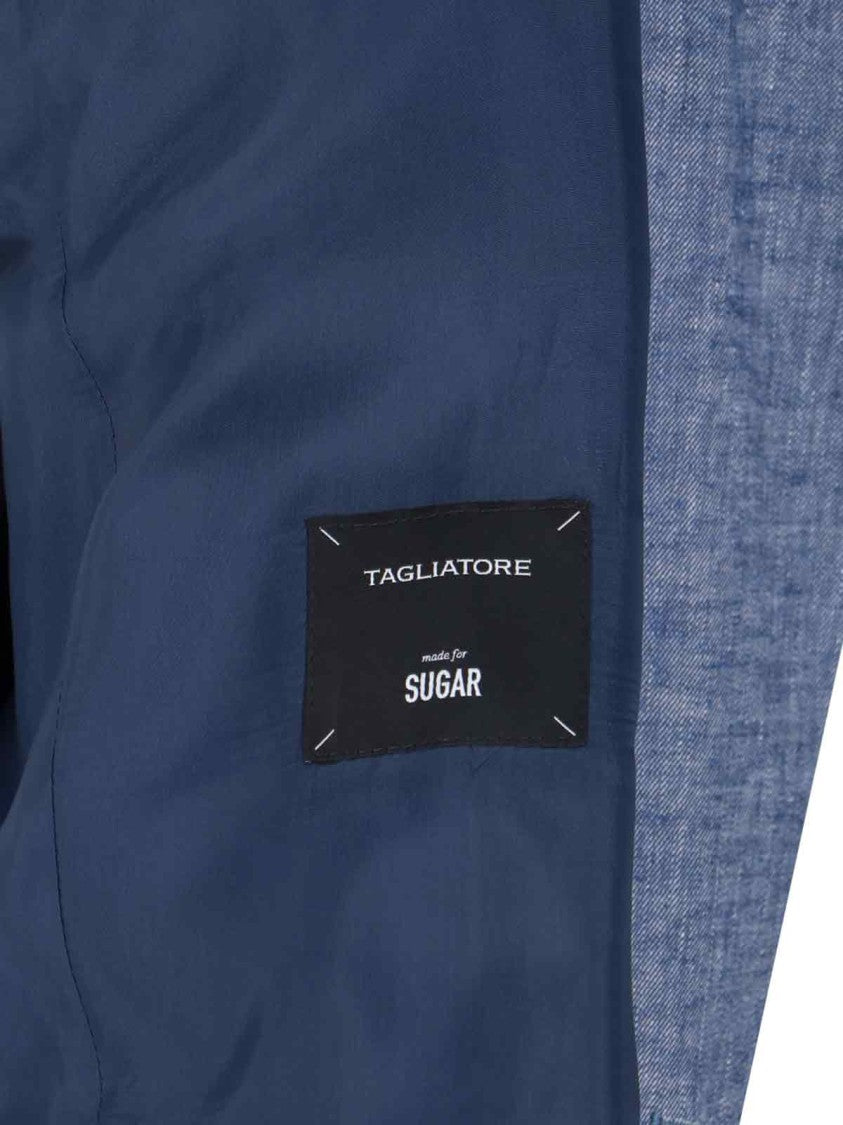 Tagliatore Double-Breasted Blazer – Blue