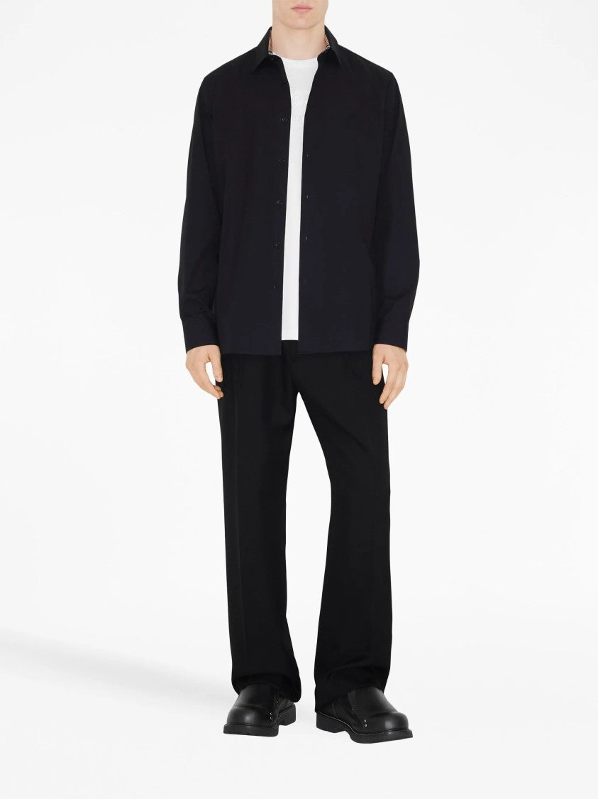 Burberry Equestrian Knight Stretch Cotton Slim-Fit Shirt