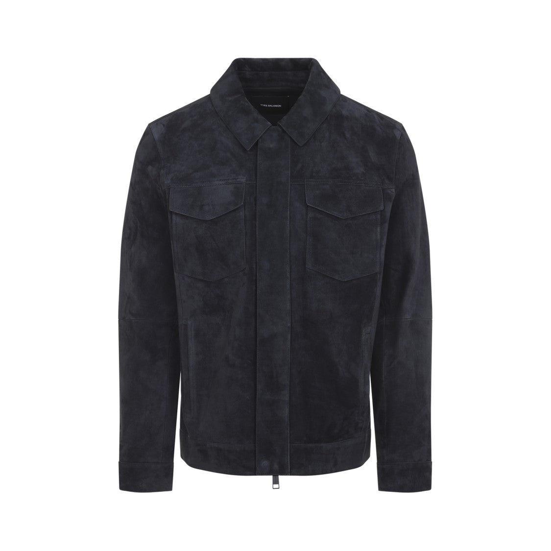 Yves Salomon Blue Calf Leather Jacket