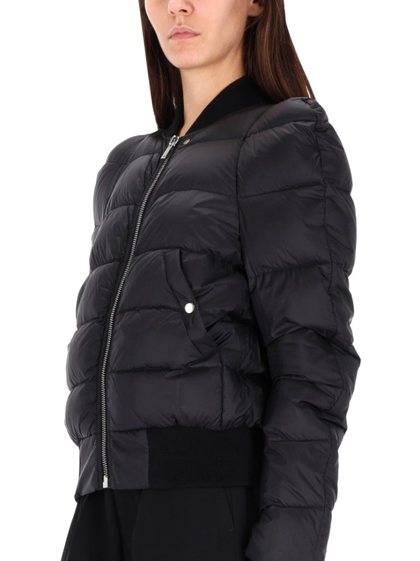 Rick Owens Cropped Black Puffer Jacket