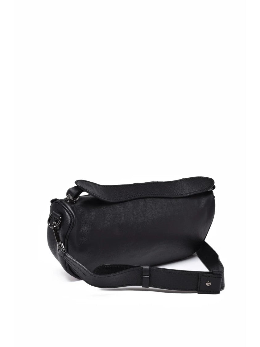 Gianni Chiarini Black Leather Cindy Shoulder Bag