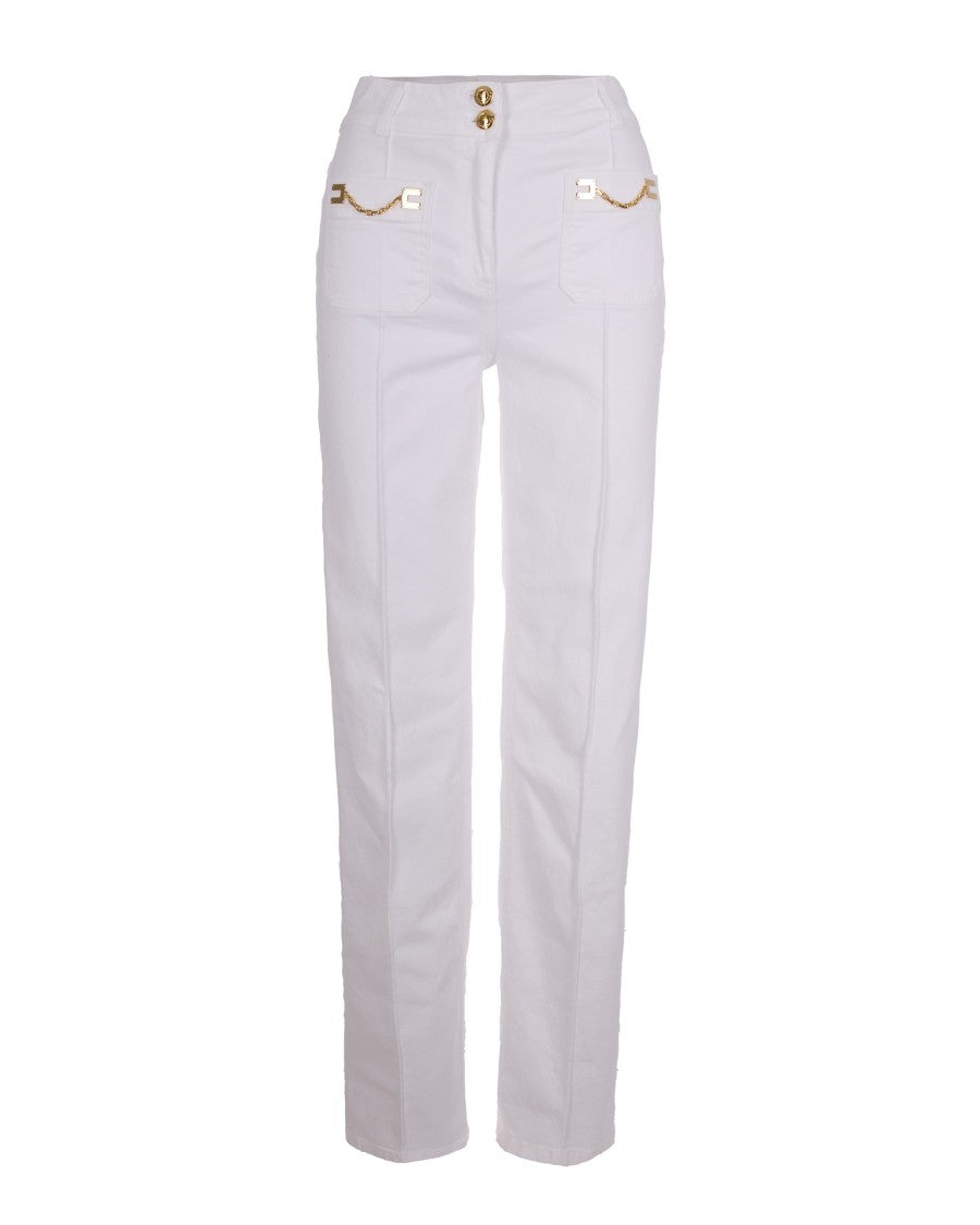 Elisabetta Franchi Campo Chromefree White/Matcha Sneaker