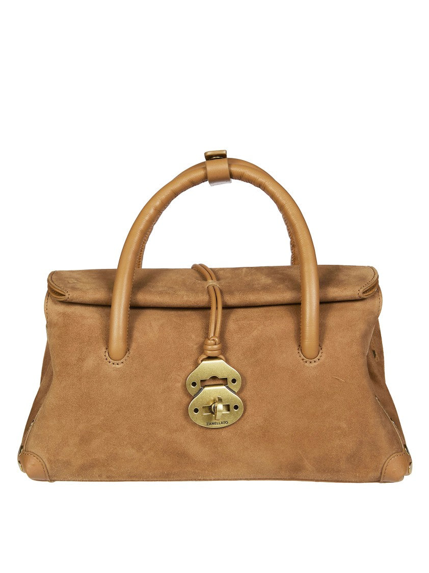Zanellato Zashmere Cactus Small Suede Handbag