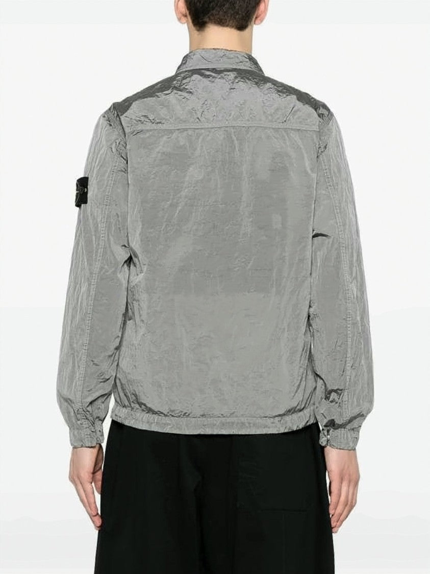 Stone Island Lightweight Long-Sleeve Shirt With Zippered Details