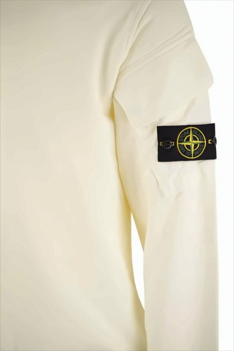 Stone Island Minimalist Long-Sleeve Cotton T-Shirt With Compass Patch