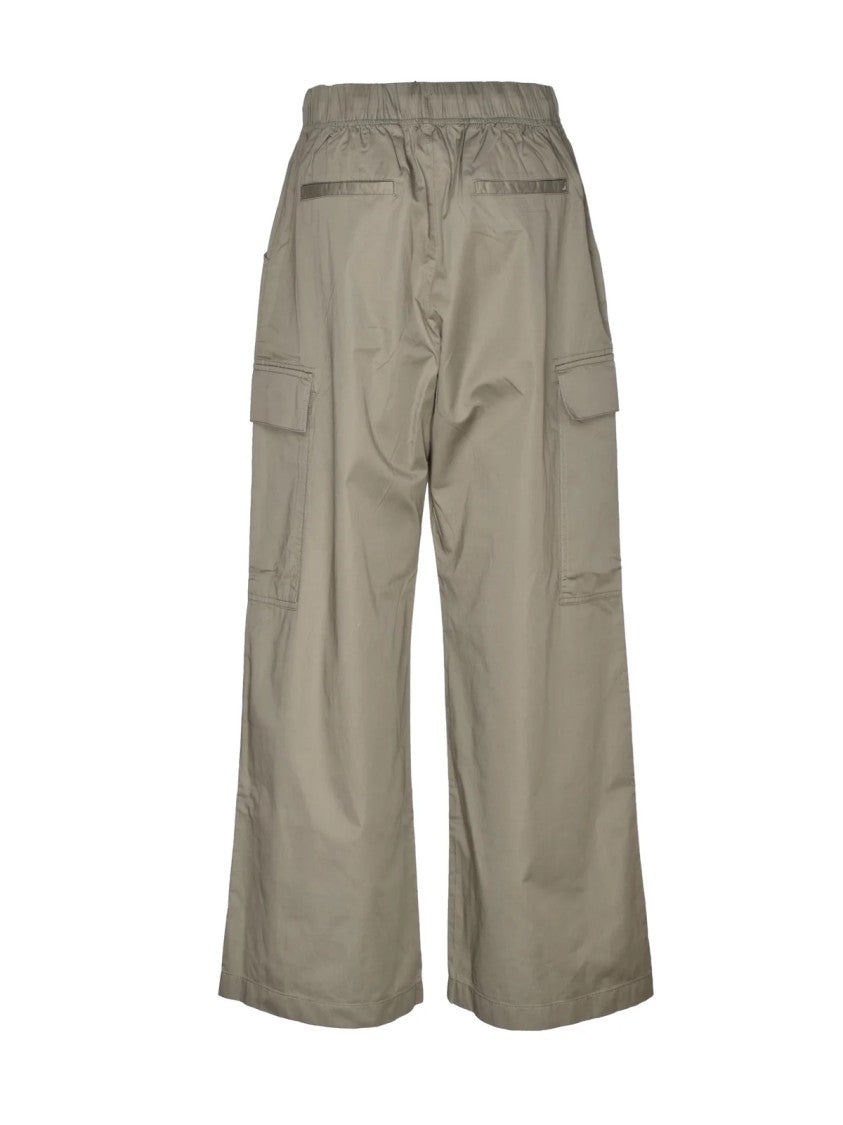 Replay Wide-Leg Cotton Cargo Pants With Functional Pockets