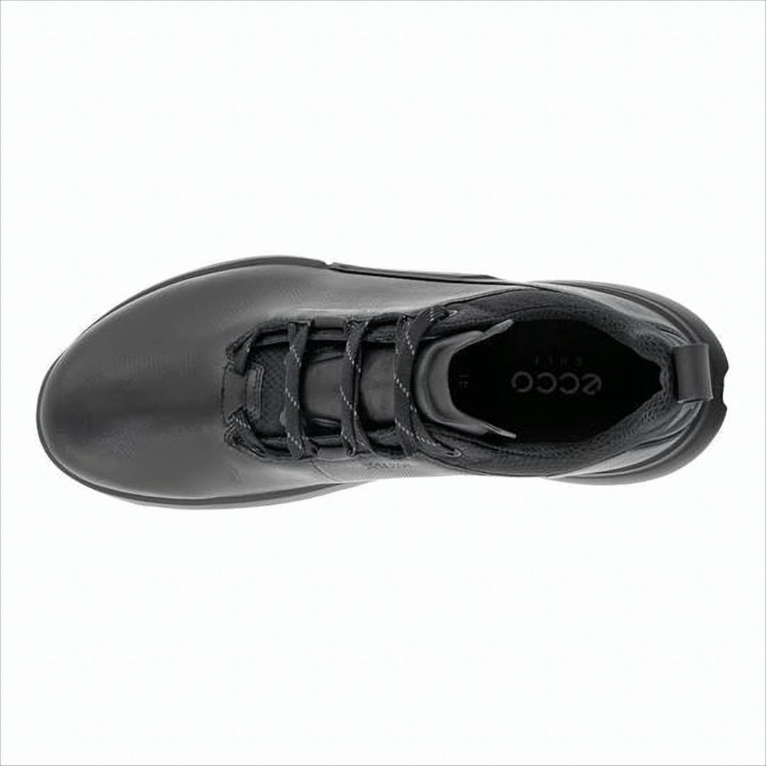 Ecco Matte Black Sneakers With Sculpted Sole