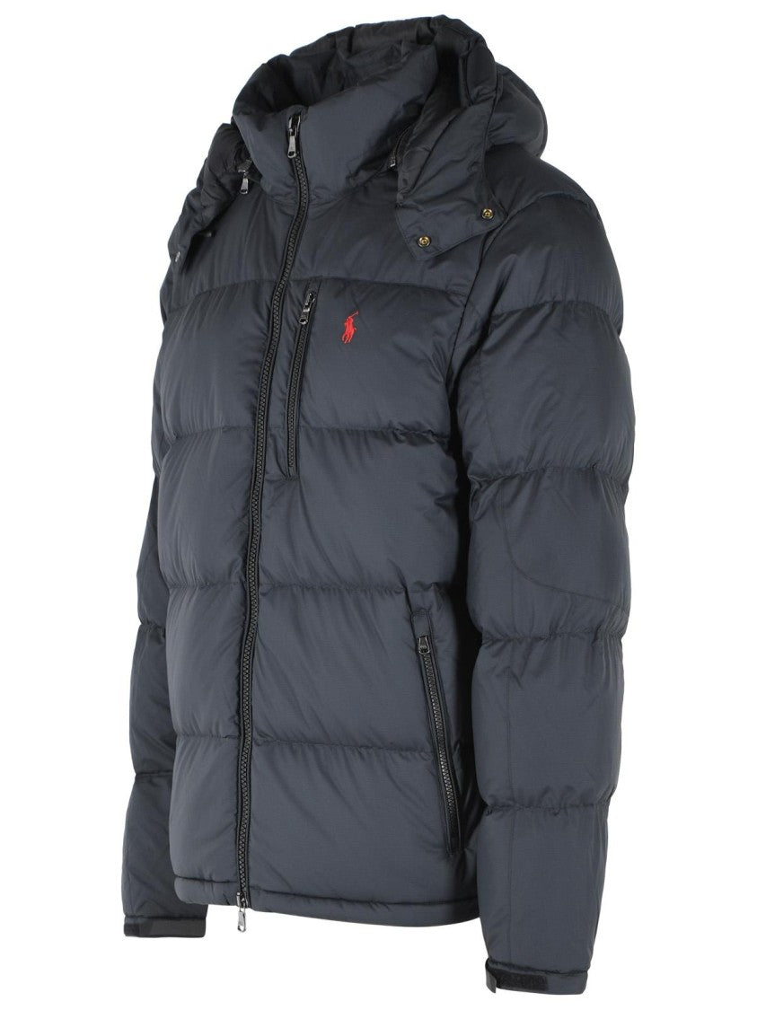Polo Ralph Lauren Quilted Down Jacket With Adjustable Hood And Iconic Logo