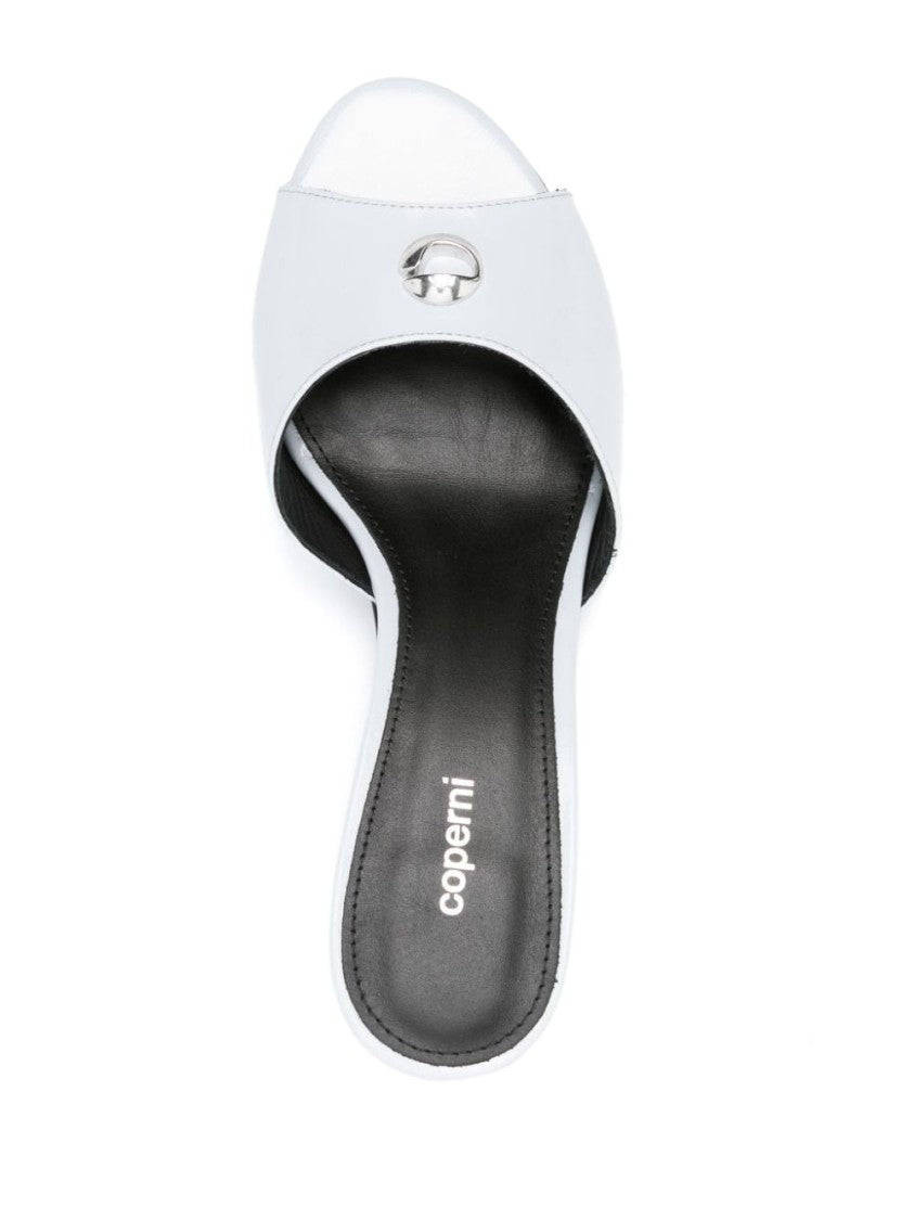 Coperni Light Blue Calf Leather Open Toe Sandals
