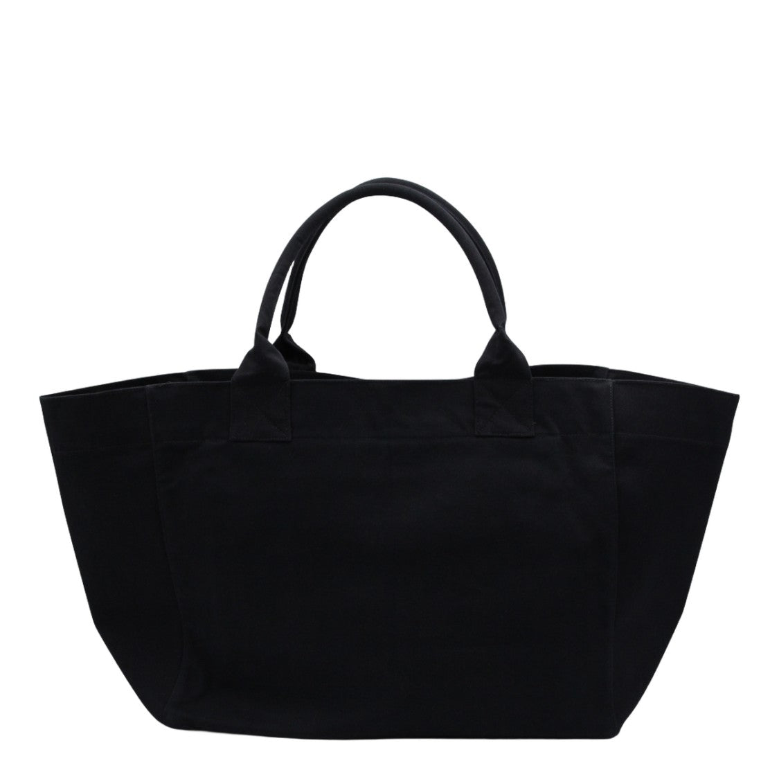 Ganni Spacious Black Tote Bag With Playful Cherry Graphic