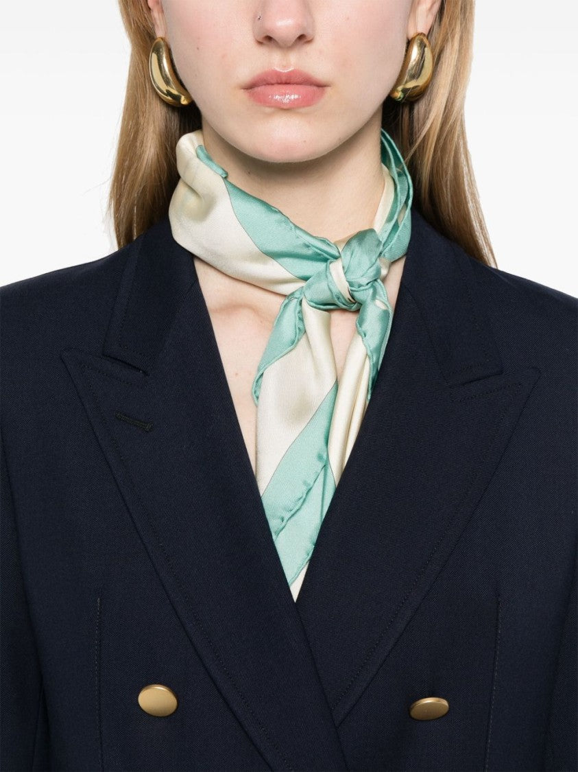 Tagliatore Double-Breasted Tailored Jacket With Gold Button Accents