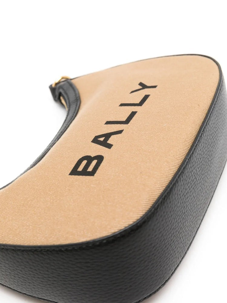 Bally Crescent-Shaped Crossbody Bag With Gold-Tone Hardware
