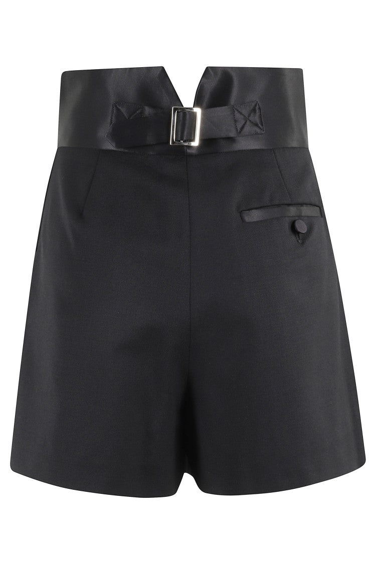 Erika Cavallini High-Waisted Dalia Shorts With Satin Waistband