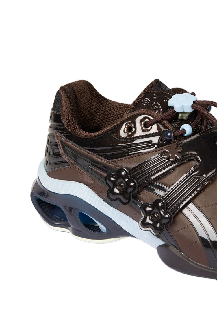 Asics Black Gel-Kinetic Mesh Mary Jane Sneakers