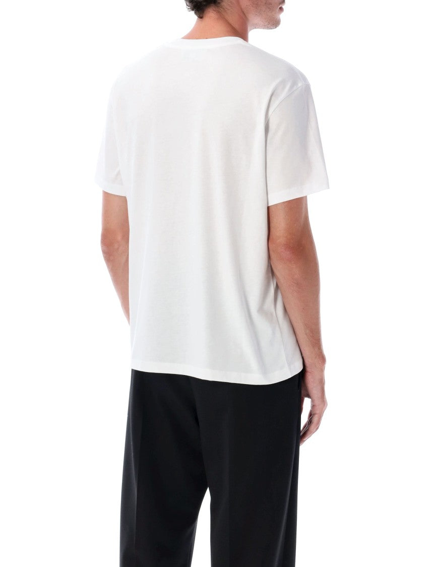 Ami Paris White Cotton Ami De Coeur T-Shirt