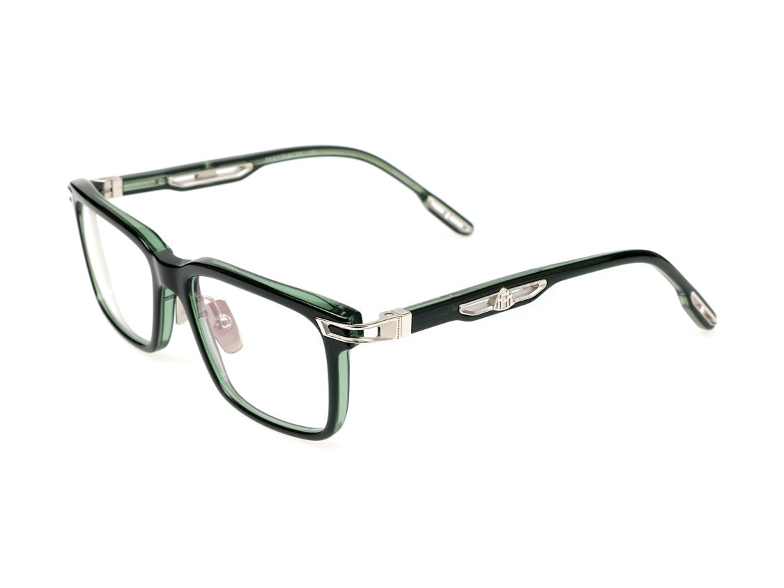 Maybach Green The Serenity I Translucent Square Eyeglasses