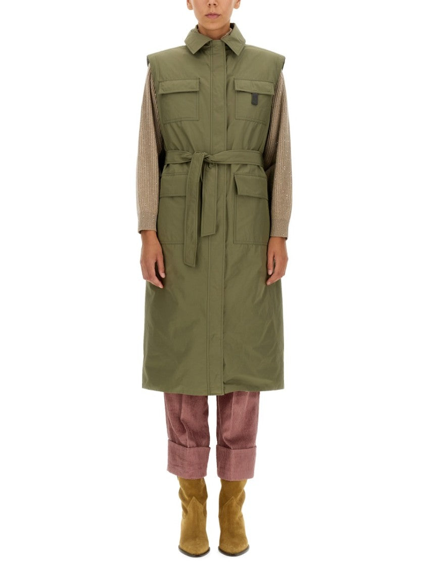 Brunello Cucinelli Taffeta Trench Coat