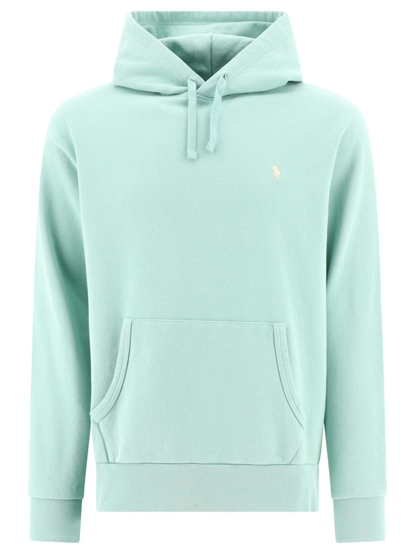 Polo Ralph Lauren Light Blue Hoodie With Drawstring