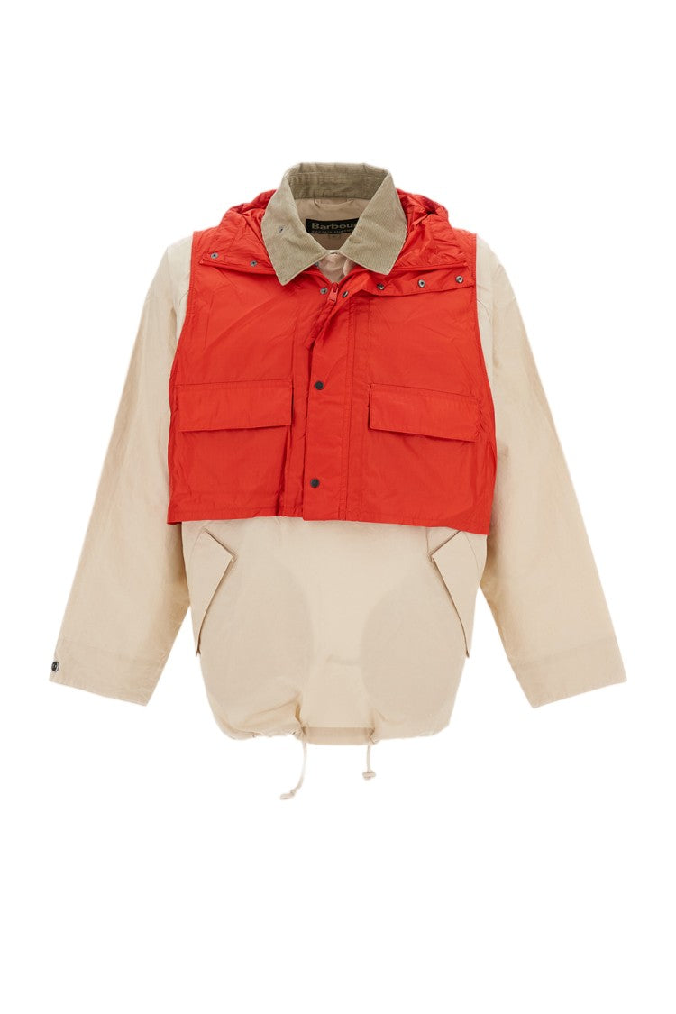 Barbour Hybrid Oversized Smock Jacket With Technical Bib Detail