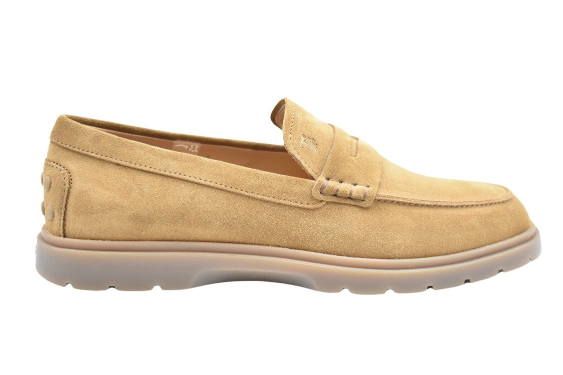 Tod's Laced Suede Flat Shoes