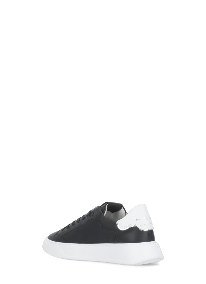 Philippe Model Temple Low Sneakers With Contrasting Logo Heel