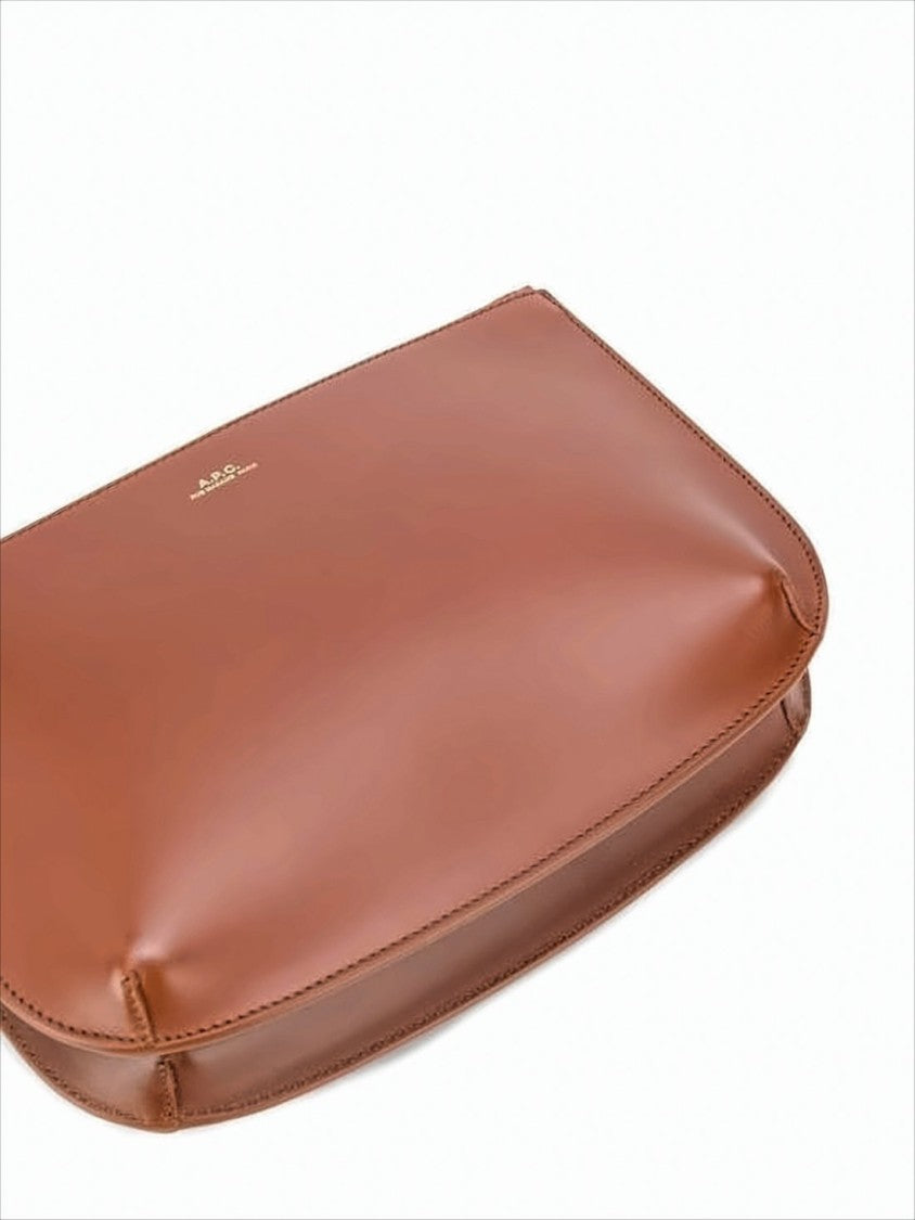 A.P.C. Structured Cowhide Leather Shoulder Bag