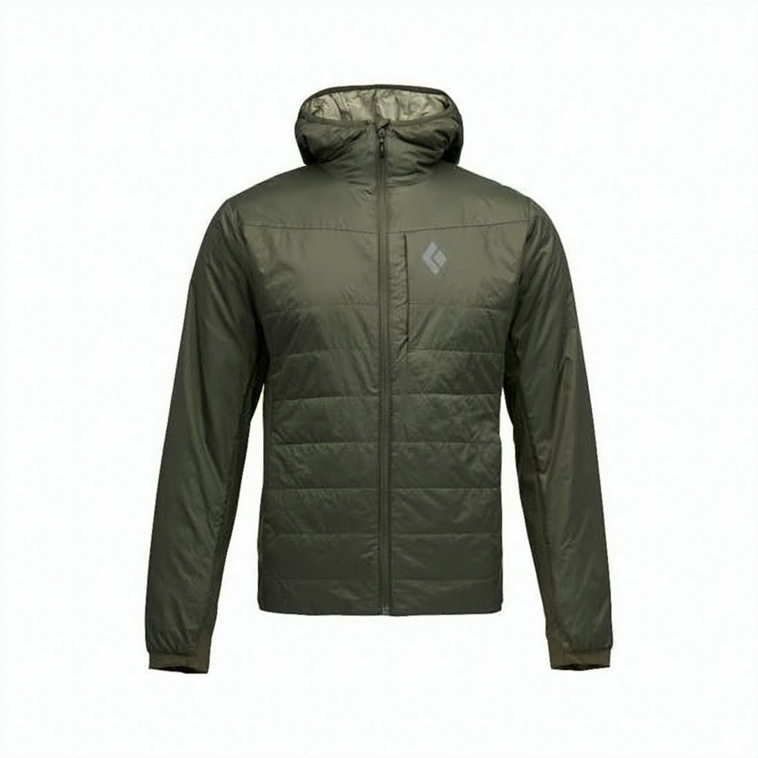 Black Diamond Quilted Hooded Short Padded Jacket